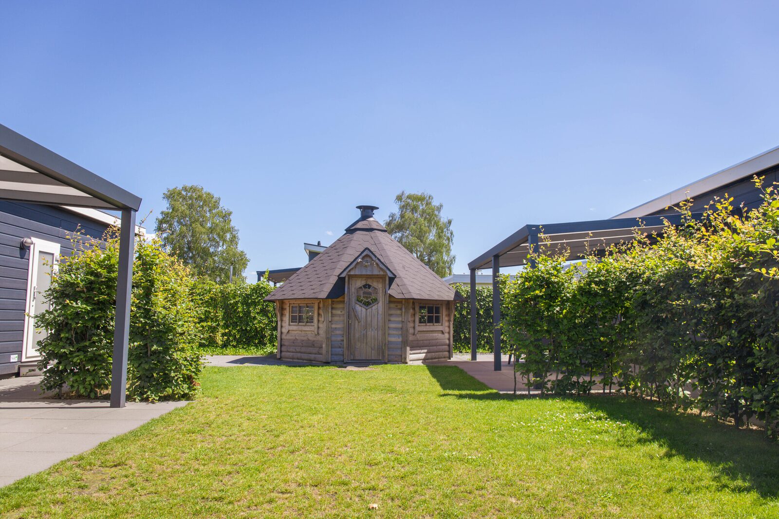 Groepsaccommodatie voor maximaal 12 personen met grillhuis op vakantiepark in Voorthuizen in Nederland