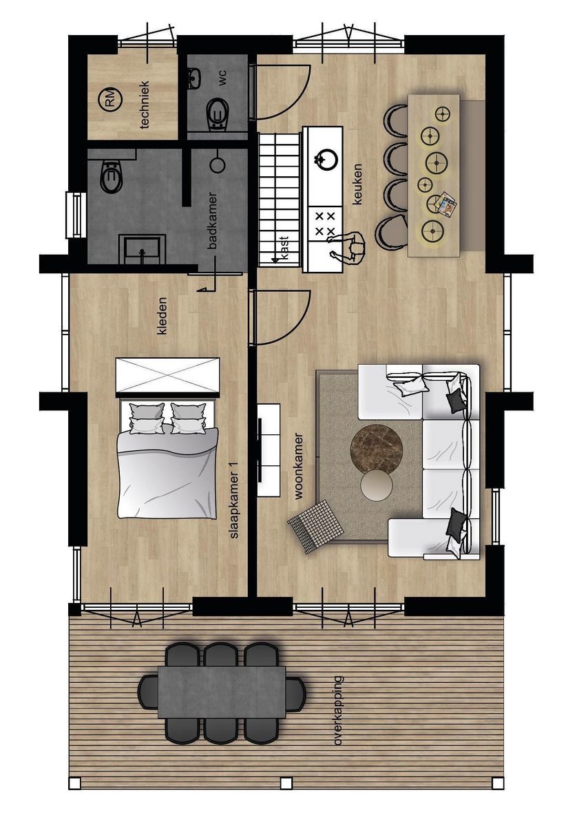 Bos Villa met hottub & sauna - 8 persoons - Nederland - Wekerom