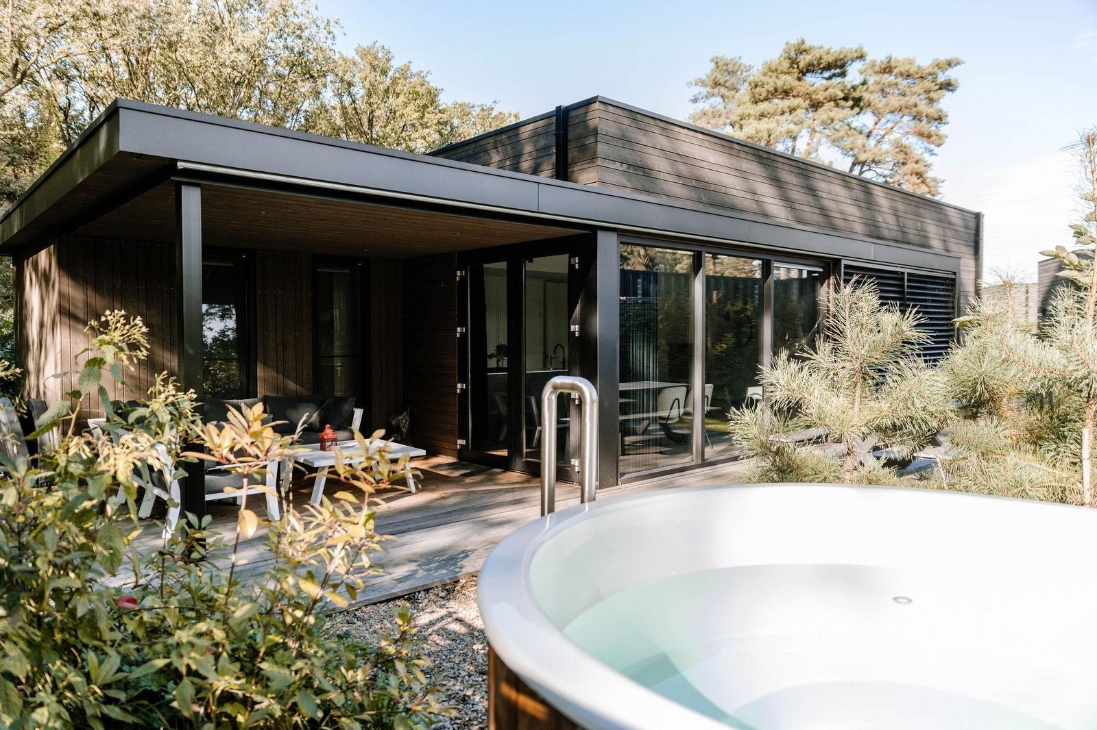 Luxe Familie Lodge met hottub - 6 persoons in Nederland