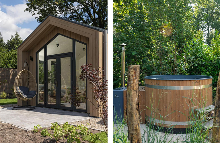 Tiny Lodge met hottub - 2 + 2 personen in Nederland