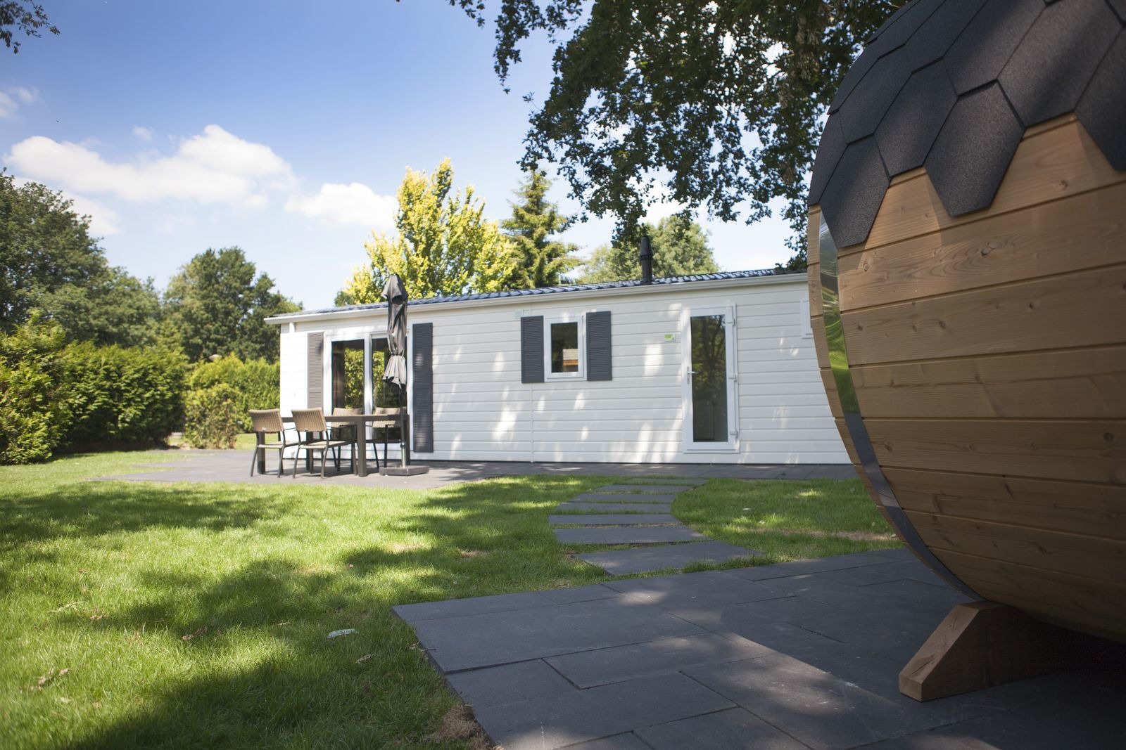 4-persoons chalet met wellness op park in Voorthuizen Veluwe in Nederland